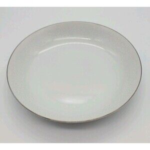 RJZS Fine China Elegant Lace Soup Bowl Japan Platinum Rim